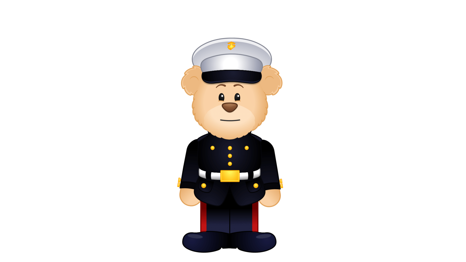 Marine Bear Mascot